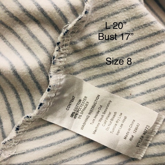 Striped summer waist crop cold shoulder Miss shirt - Picture 8 of 8